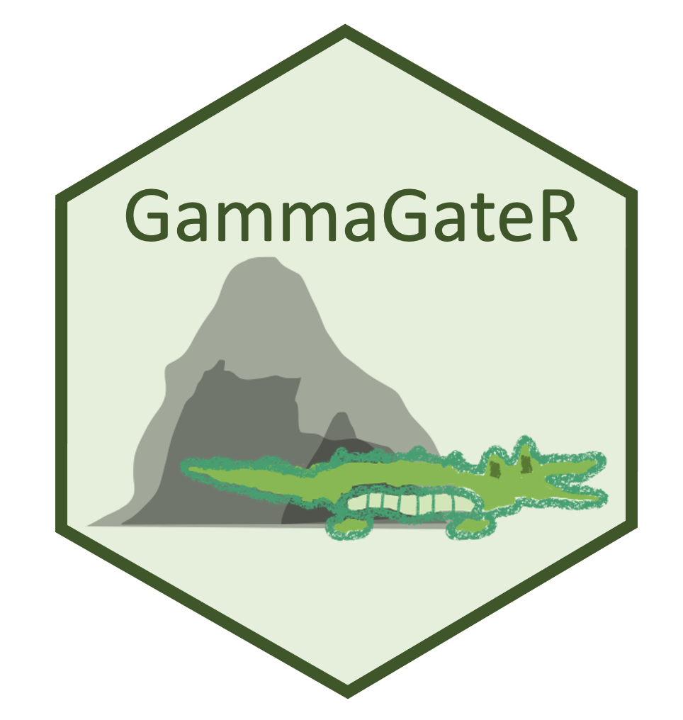 Hex logo that says "GammaGateR"